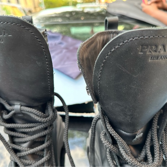 Prada Combat Boot - Black WOMENS 39.5 (US 9.5) - Picture 8 of 12